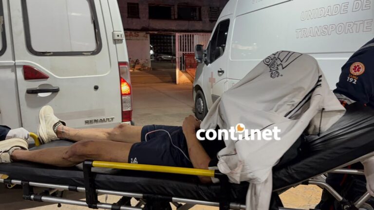 Vítima de agressão com ripas busca abrigo em estacionamento de supermercado em Rio Branco