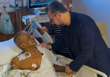 "Herói acreano", diz Alan Rick ao visitar Edinaldo Muniz em hospital