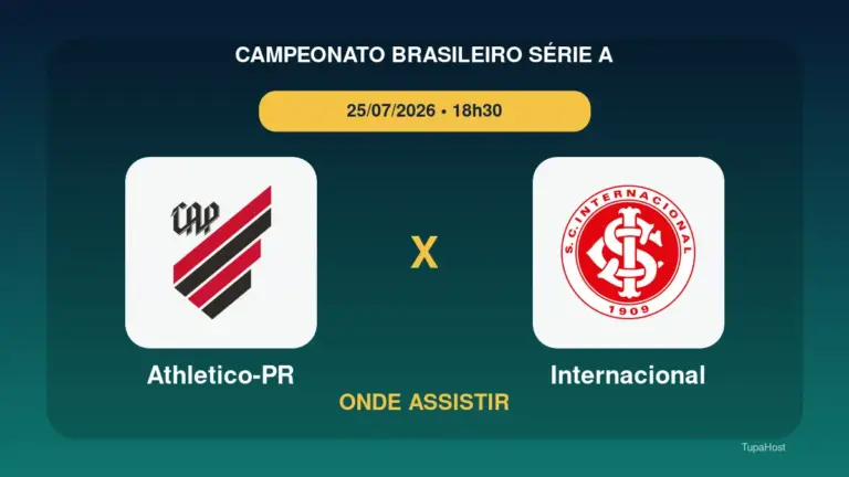 Athletico-PR x Internacional onde assistir