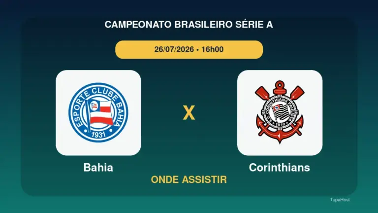 Bahia x Corinthians onde assistir