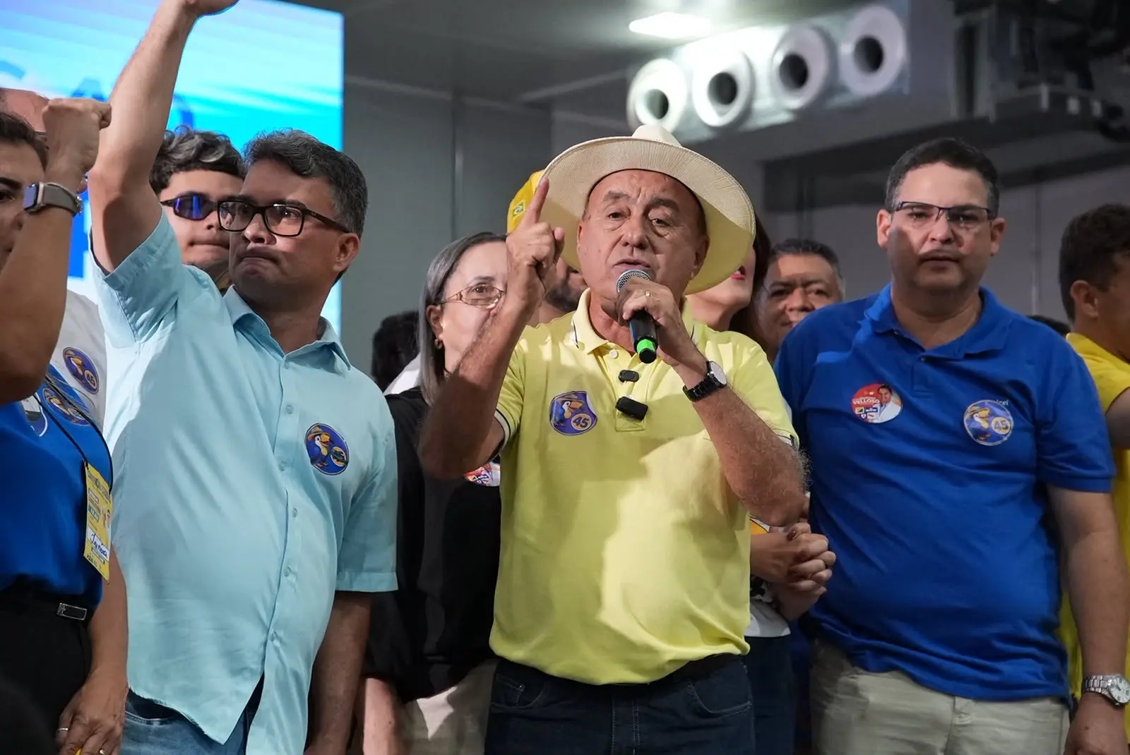 O pré-candidato destacou, em seu discurso, o apoio da população | Foto: Thauã Conde