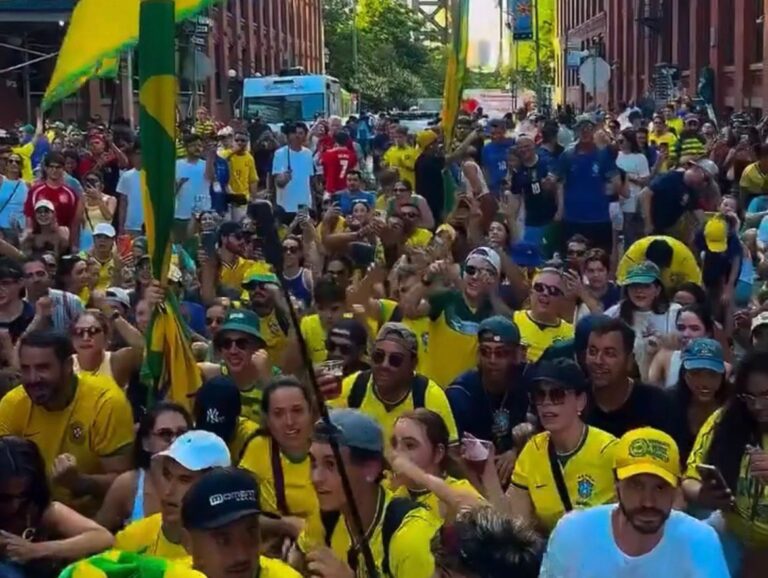 Jeitinho brasileiro: torcedores respondem remada da Noruega com o ‘créu’