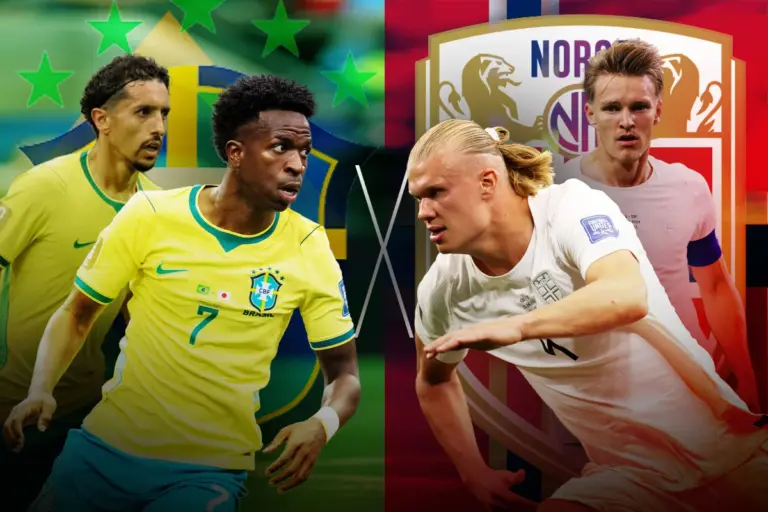 Brasil enfrenta a Noruega de Haaland neste domingo por vaga nas quartas da Copa