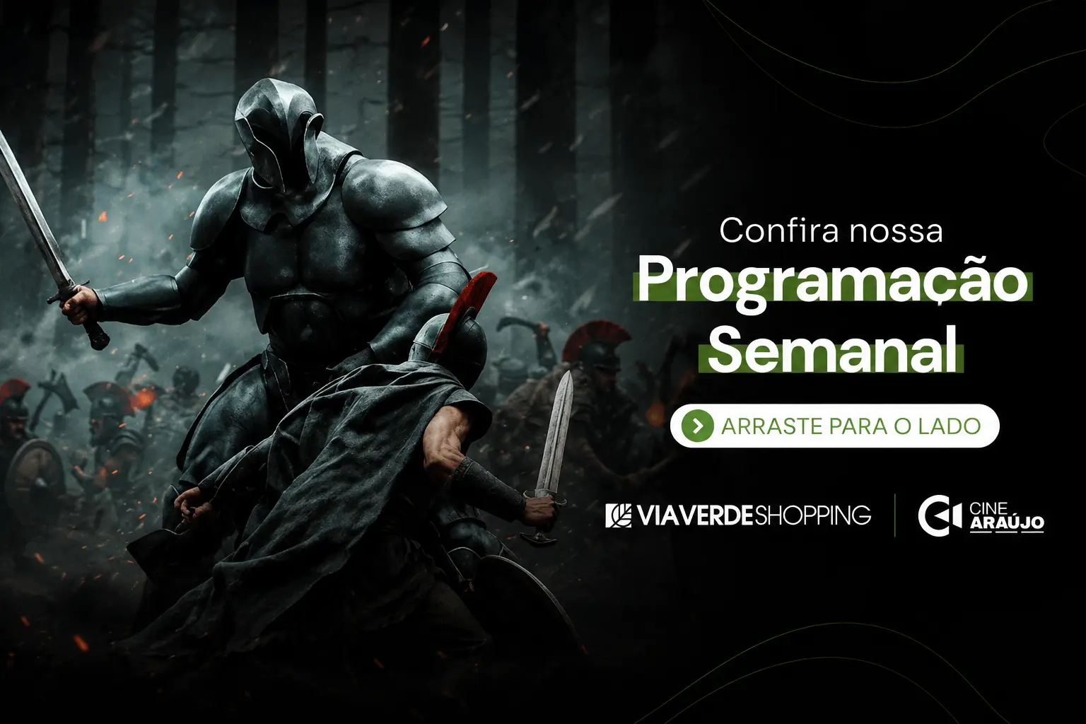 Semana de grandes estreias movimenta o Cine Araújo no Via Verde Shopping