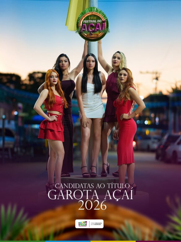 concurso festival do açaí (1) Feijó apresenta candidatas à Garota Açaí 2026 e lança festival
