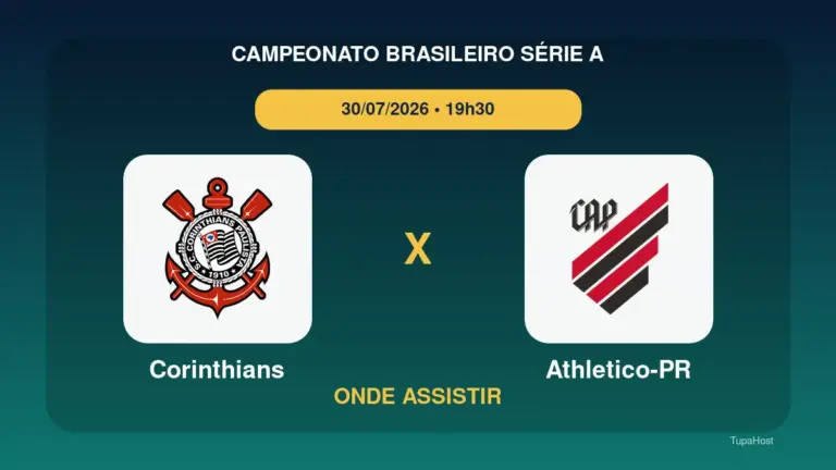 Corinthians x Athletico-PR onde assistir
