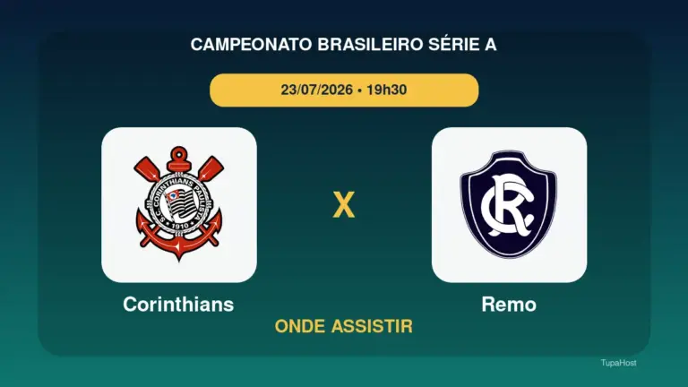 Corinthians x Remo onde assistir
