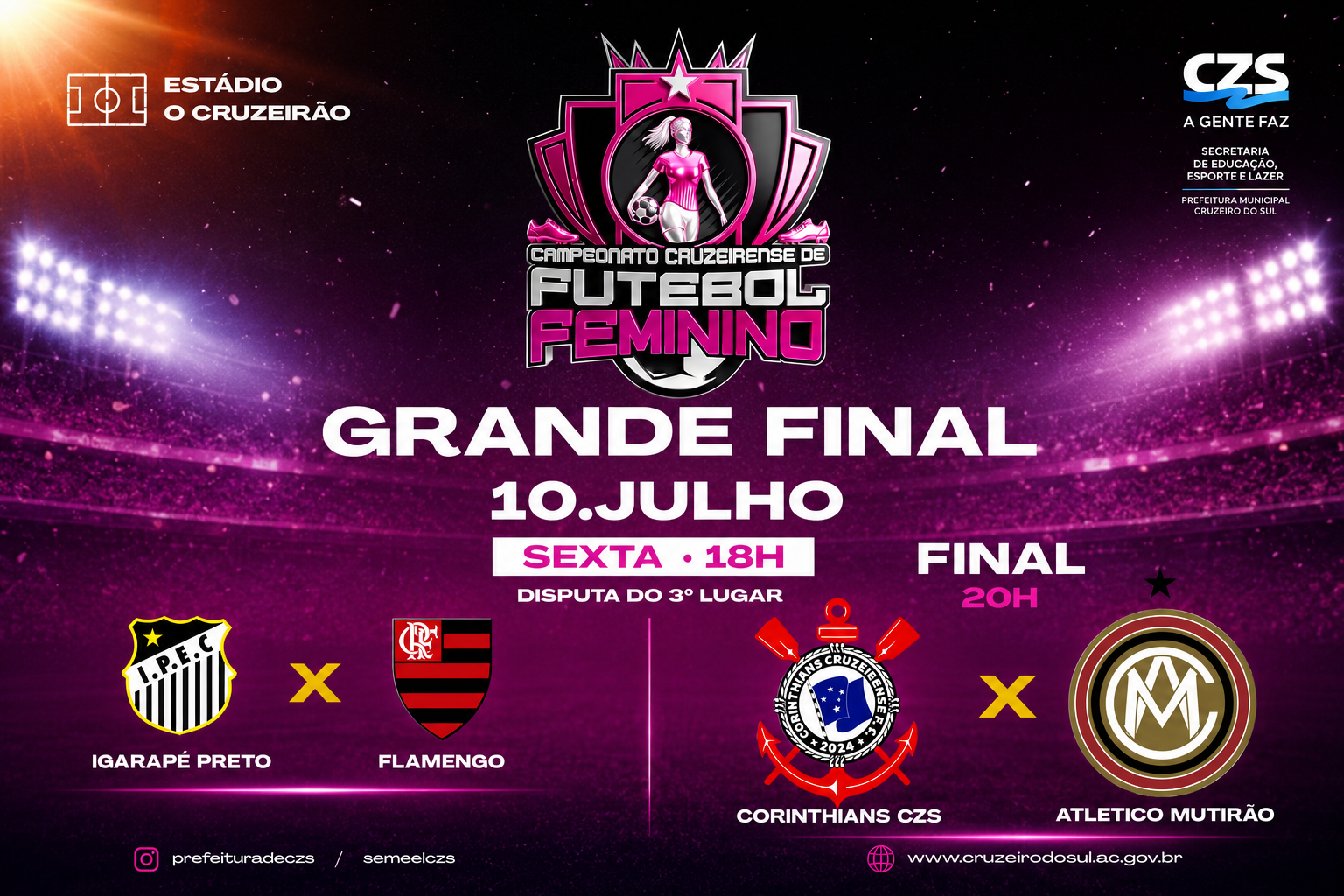 Final do Campeonato Feminino será nesta sexta no Cruzeirão Final do Campeonato Feminino será nesta sexta no Cruzeirão