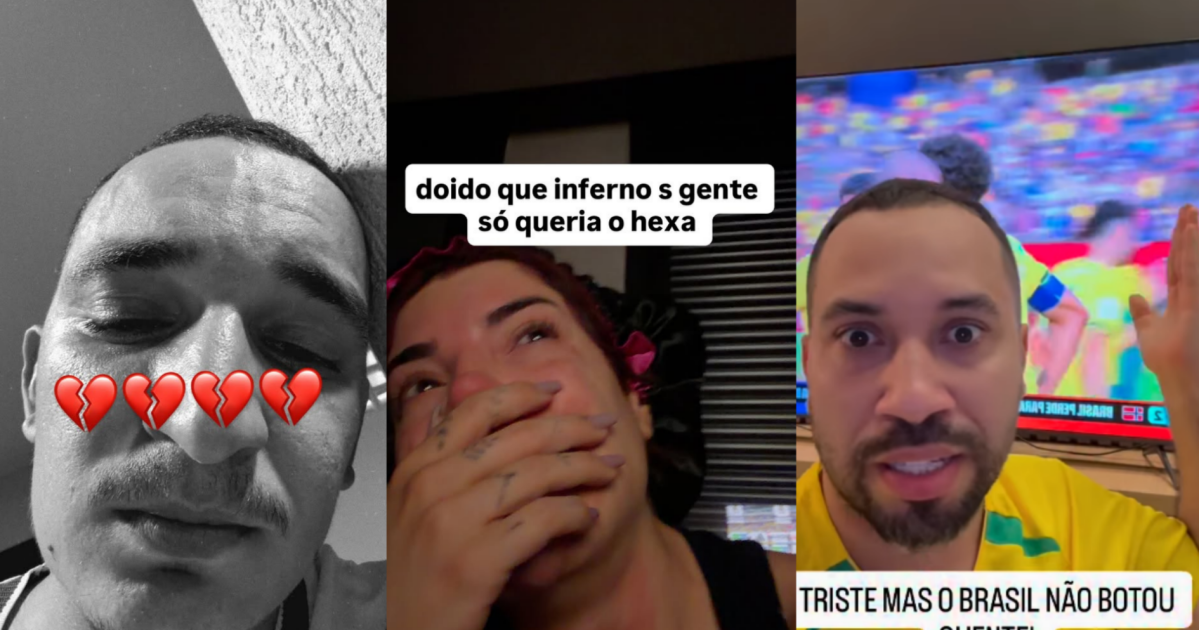 Famosos comentam derrota do Brasil na Copa do Mundo: “Coração quebrado” Famosos comentam derrota do Brasil na Copa do Mundo: “Coração quebrado”