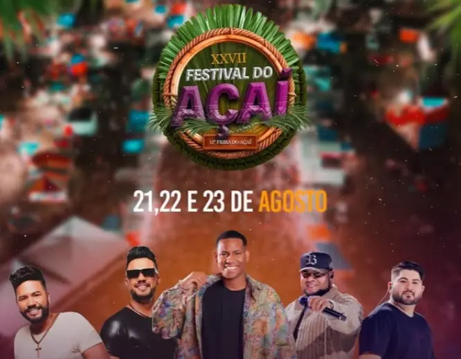 Barões da Pisadinha e Netto Brito: confira as atrações do Festival do Açaí