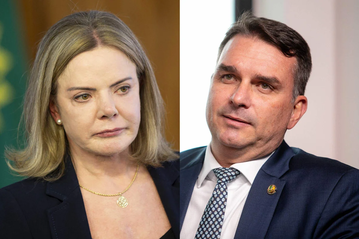 Gleisi Hoffmann rebate Flávio Bolsonaro por chamar Lei Maria da Penha de ‘pedaço de papel’