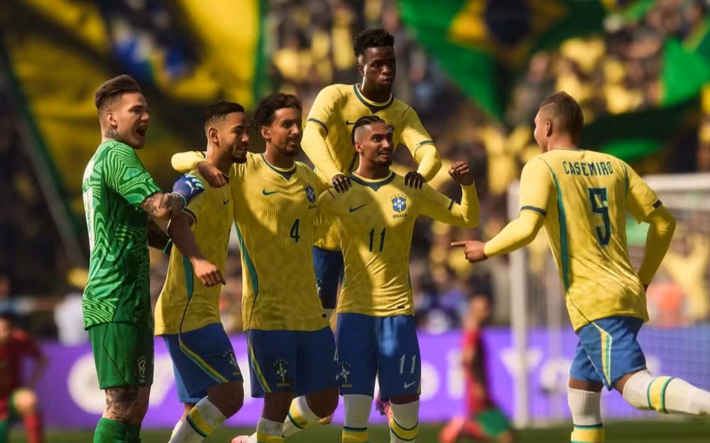 Brasil domina modo da Copa do Mundo do EA FC 26; Mbappé lidera artilharia