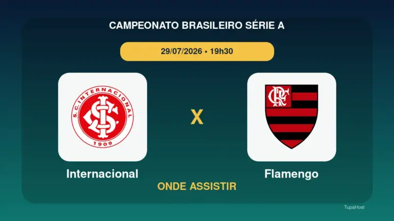 Internacional x Flamengo onde assistir