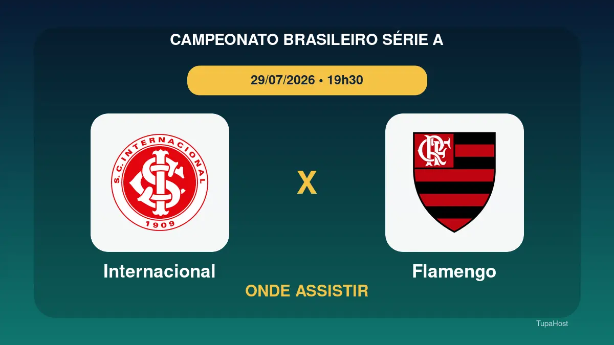 Internacional x Flamengo onde assistir: horário e informações do jogo