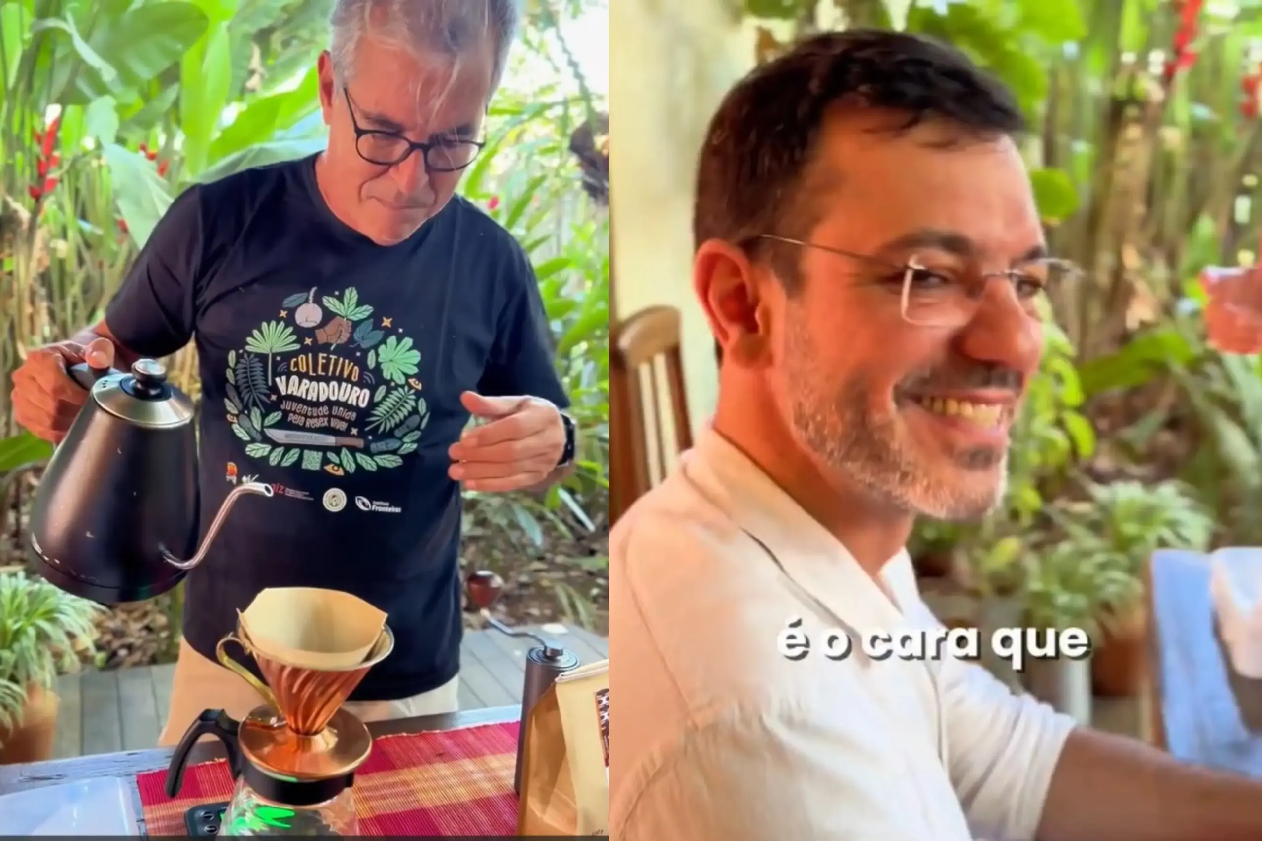 Em café da tarde com Thor e Binho, Jorge Viana fala em “curar” o Acre