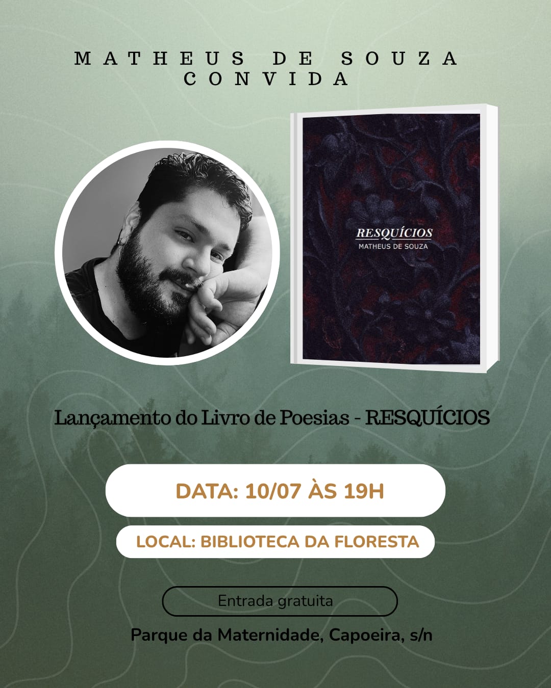 Psicólogo acreano lança livro de poesia 'Resquícios', em Rio Branco