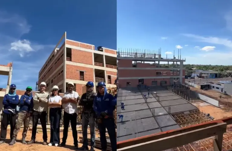 Mailza visita obras da nova maternidade em Rio Branco