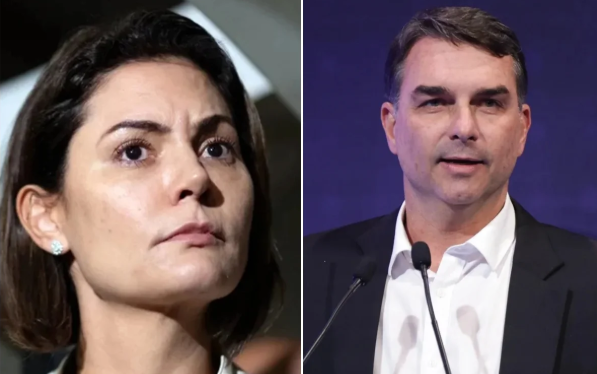 "Totalmente desinformada e induzida", diz Flávio Bolsonaro sobre Michelle