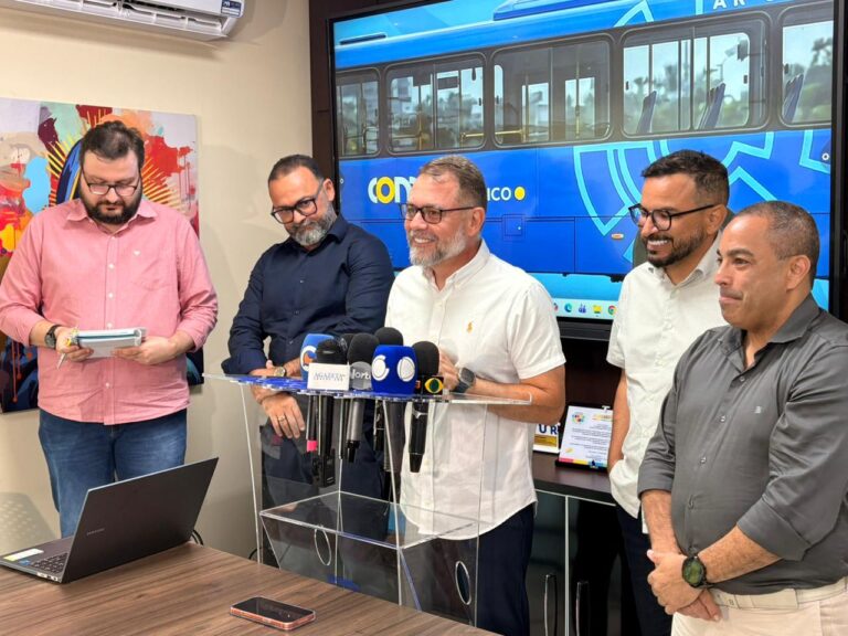 Alysson apresenta nova frota de ônibus e anuncia 60 veículos 0km para Rio Branco