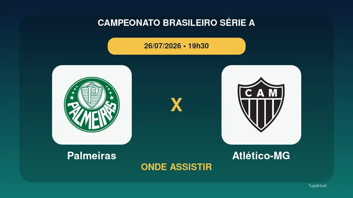 Palmeiras x Atlético-MG onde assistir: horário e informações do jogo