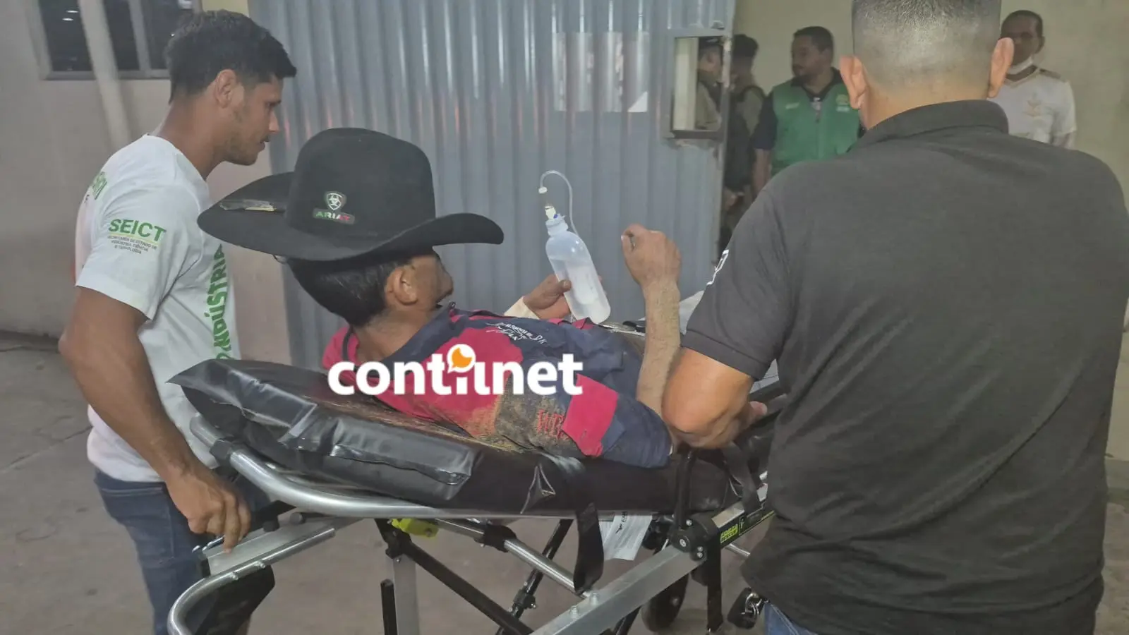 Peão fica ferido após acidente durante seletiva do rodeio da 14ª Expo Bujari