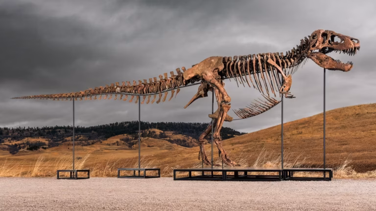 Esqueleto de T. rex será leiloado e deve quebrar recorde de valor