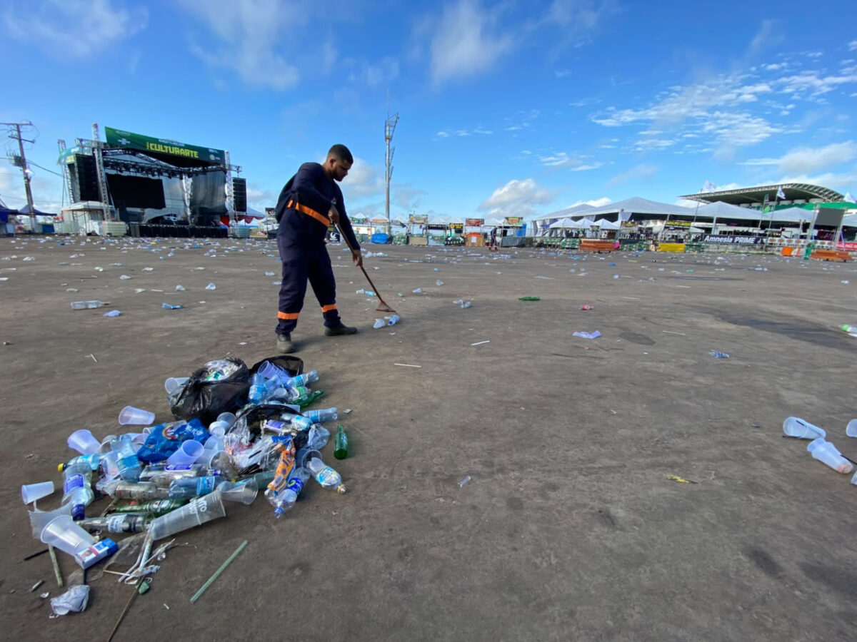 Força-tarefa recolhe 75 toneladas de resíduos na Expoacre Juruá
