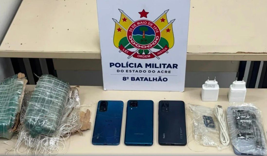 PM apreende celulares e barra materiais ilícitos em presídio de Sena PM apreende celulares e barra materiais ilícitos em presídio de Sena