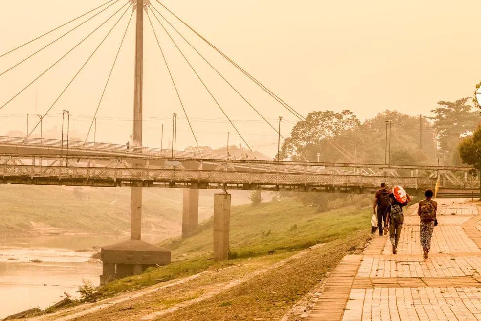 Rio Branco amanhece com ar poluído e partículas três vezes acima do recomendado