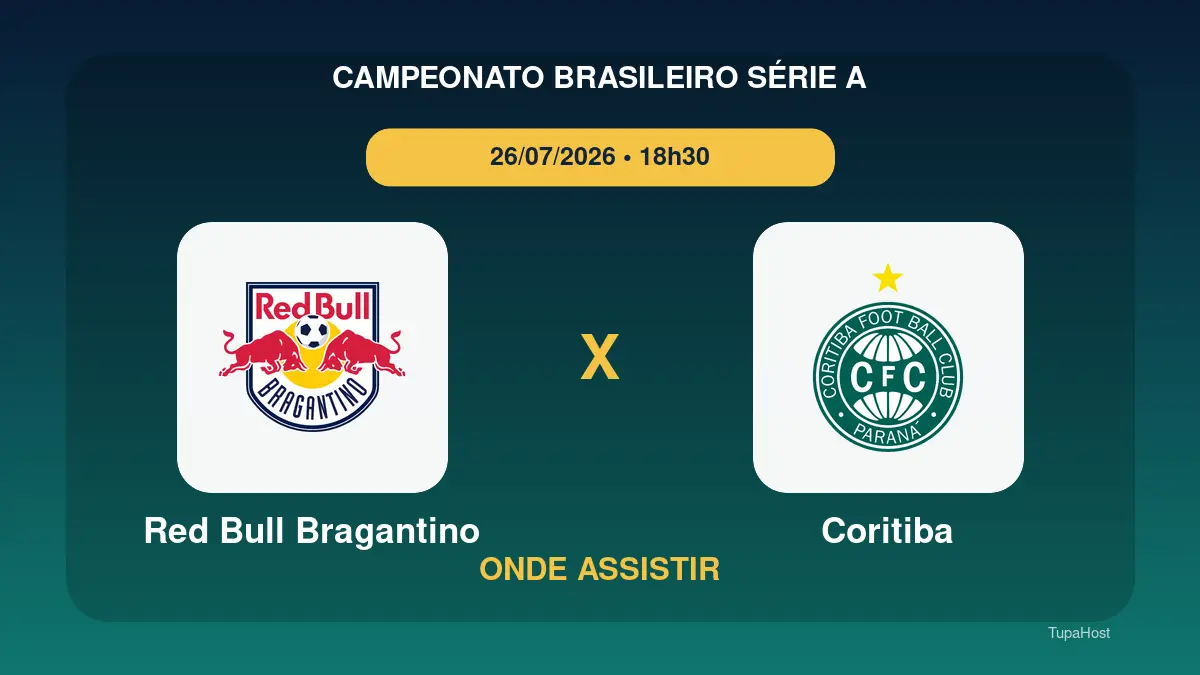 Red Bull Bragantino x Coritiba onde assistir: horário e informações do jogo
