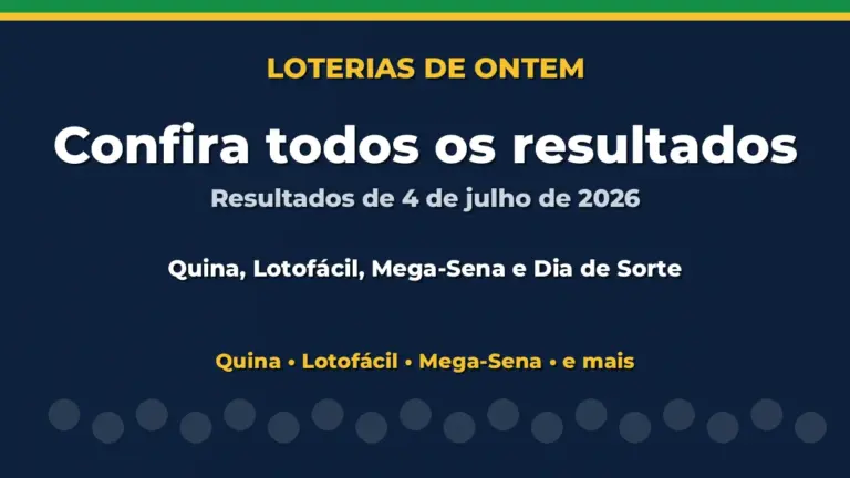 Resultado da Quina, Lotofácil e outras loterias de ontem: veja todos os resultados
