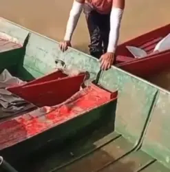 Colisão entre embarcações assusta ribeirinhos na divisa do Acre