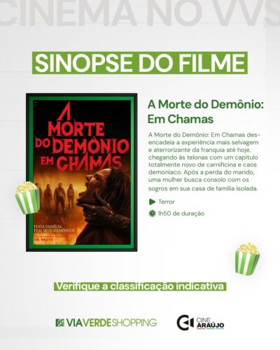Via Verde Shopping recebe nova programação do Cine Araújo
