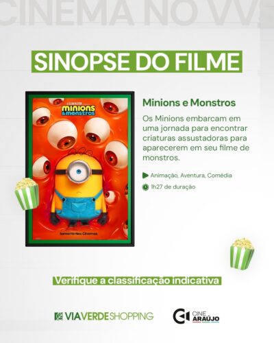 Via Verde Shopping recebe nova programação do Cine Araújo