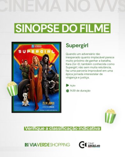 Via Verde Shopping recebe nova programação do Cine Araújo