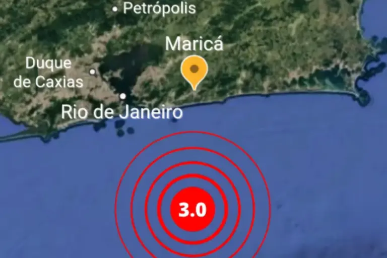 Tremor de terra de magnitude 3.0 é registrado no litoral de Maricá (RJ)