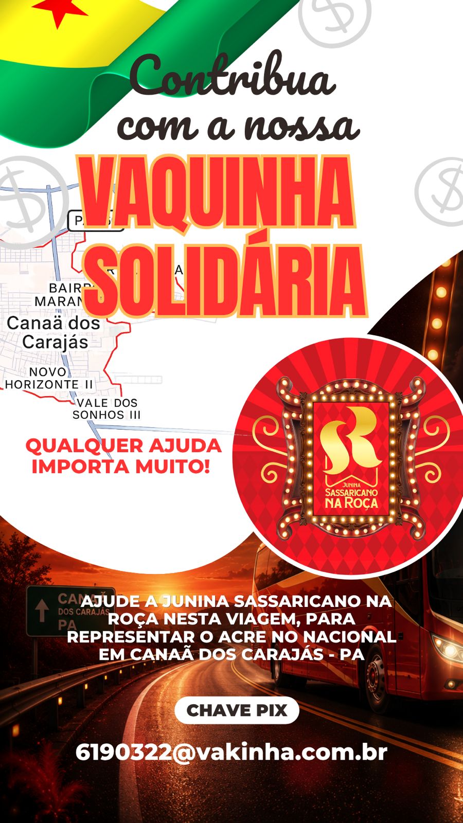 Junina Sassaricano faz vaquinha para viagem ao Nacional no Pará