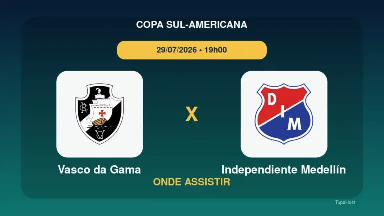 Vasco da Gama x Independiente Medellín onde assistir