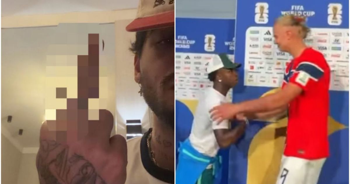 Zé Felipe xinga ao ver Vini Jr. abraçar Haaland após eliminação do Brasil Zé Felipe xinga ao ver Vini Jr. abraçar Haaland após eliminação do Brasil