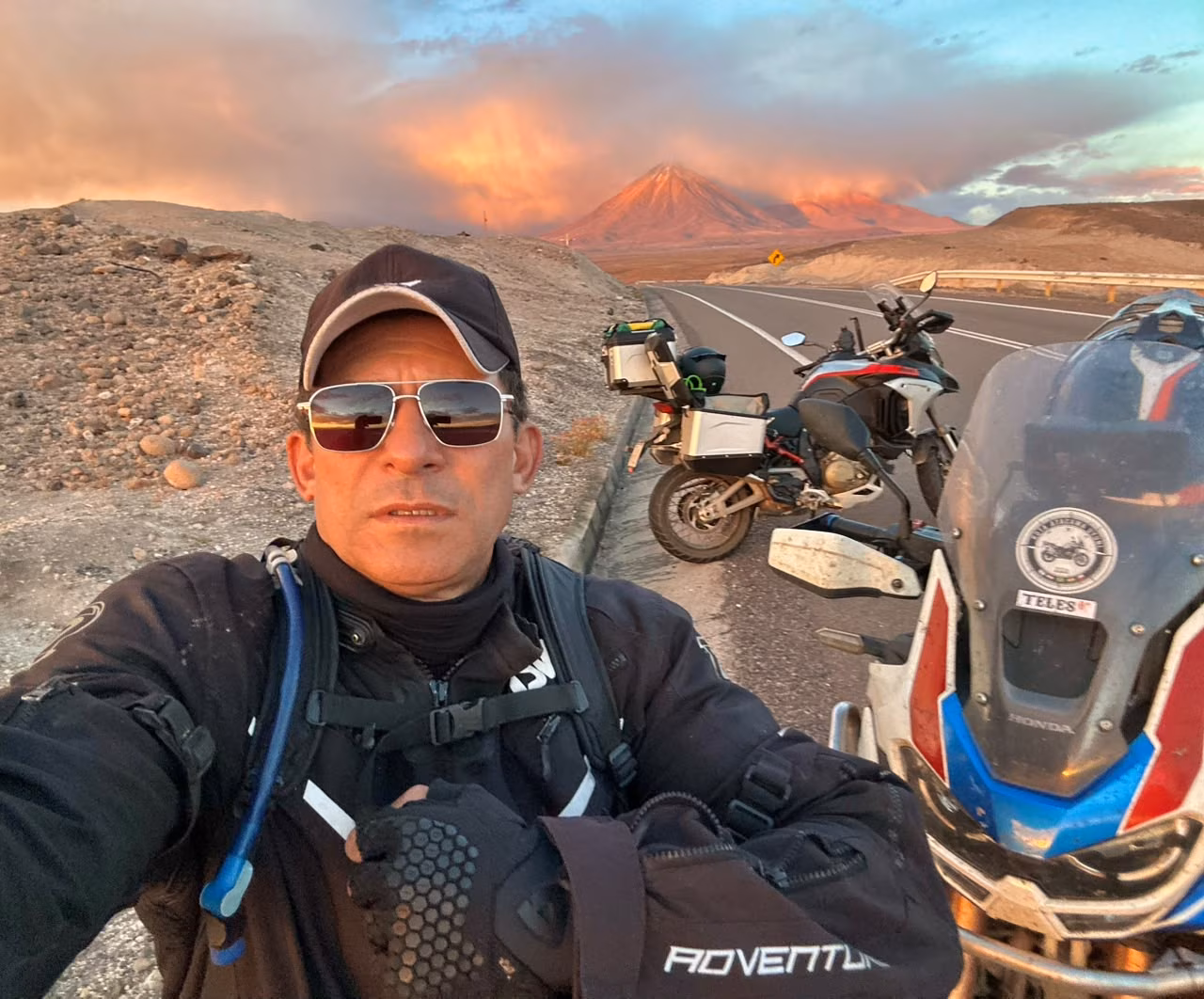 Aos 60 anos, coronel da PM vence no tênis e percorre a América do Sul de moto