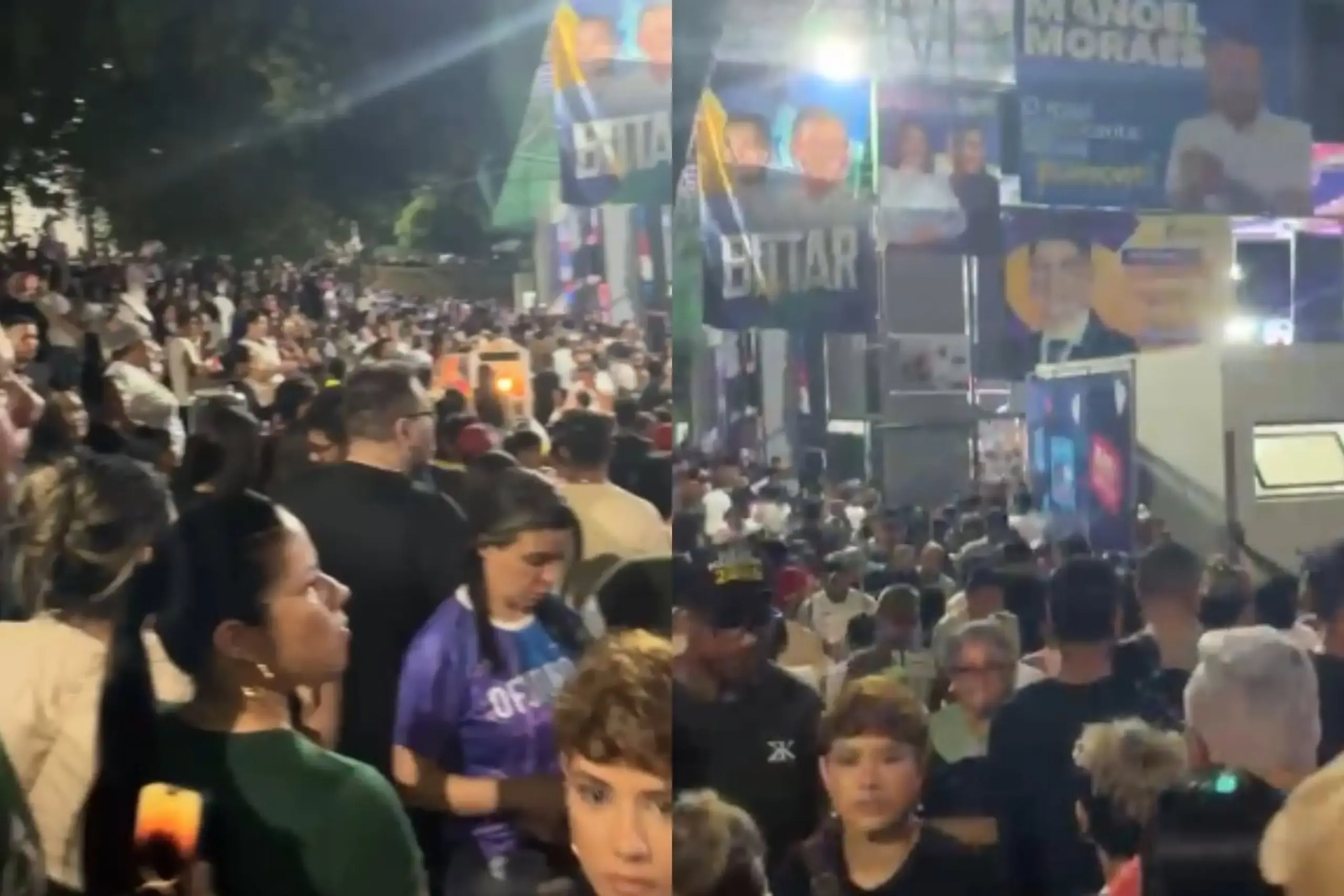 Multidão fica do lado de fora da quadra do Sesc em convenção de Mailza e Jéssica