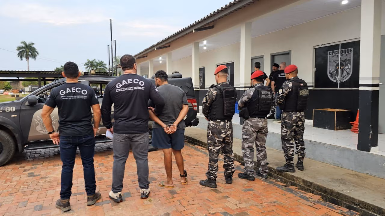 Megaoperação contra crime organizado prende mais de 40 pessoas no Acre e em Goiás