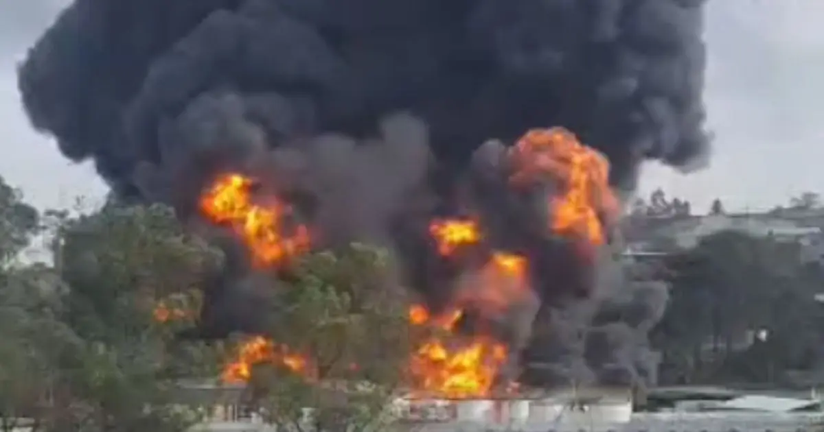 Vídeo mostra destruição em fábrica de solventes em SP