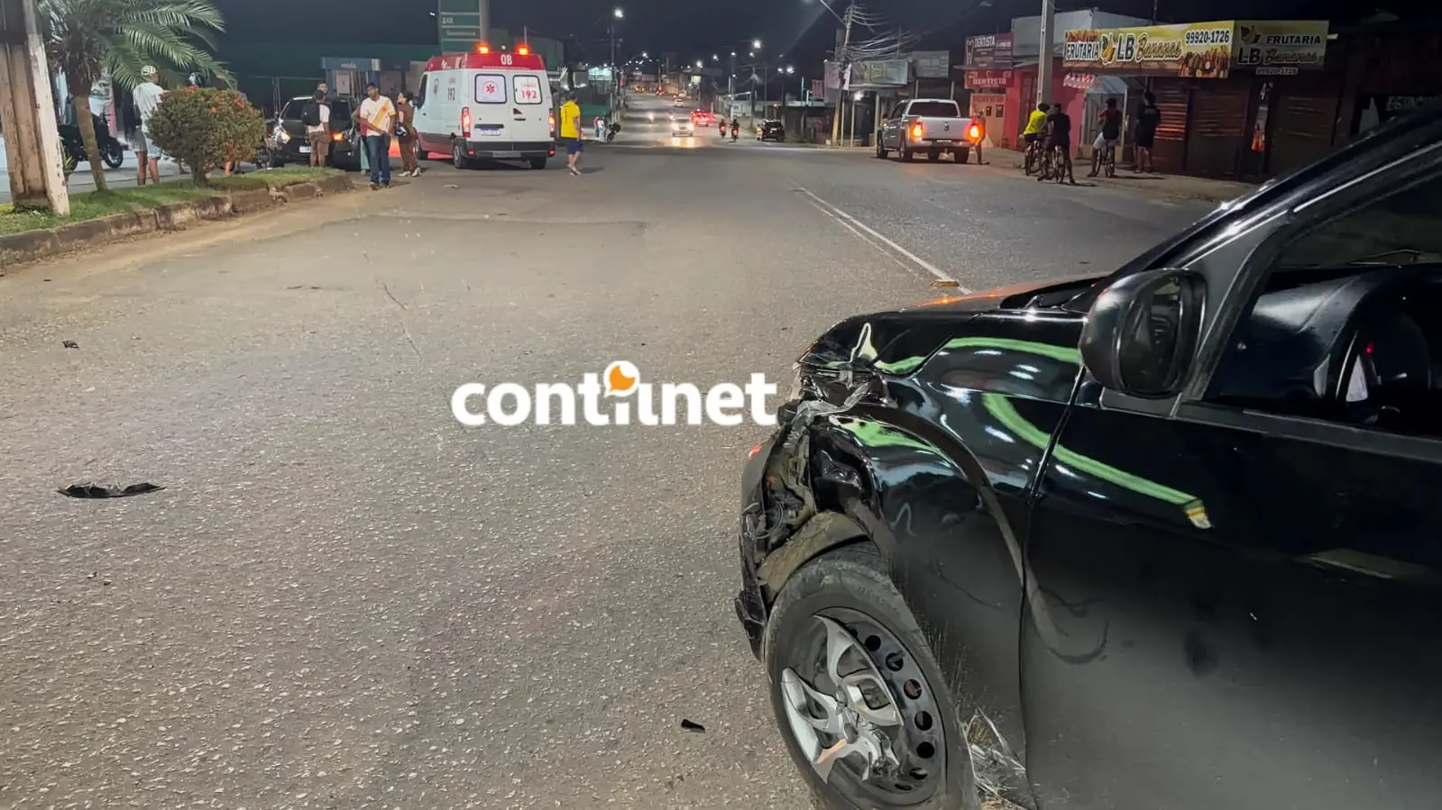 Motociclista sem habilitação colide contra carro e sofre grave ferimento em Rio Branco