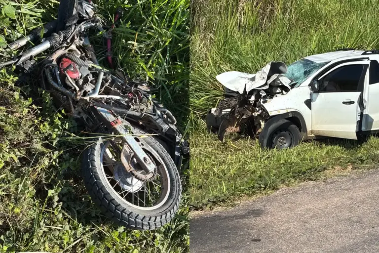 l: motociclista morre em acidente com carro na BR-364