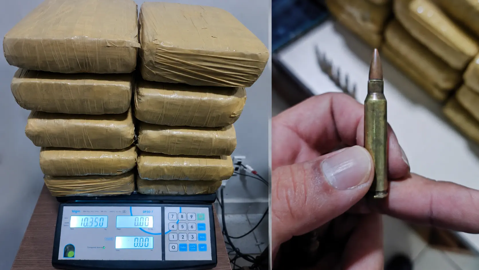 Bope prende homem e apreende 18 quilos de drogas e munições de fuzil