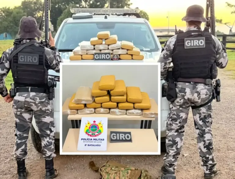 Os policiais realizaram buscas nas proximidades e conseguiram encontrar a mochila