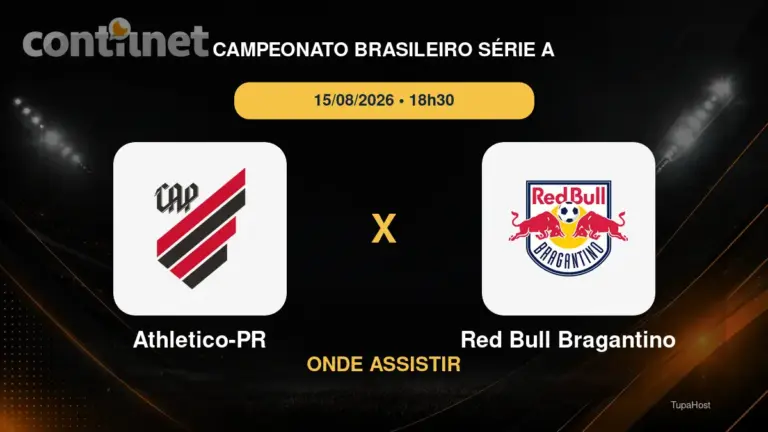 Athletico-PR x Red Bull Bragantino onde assistir