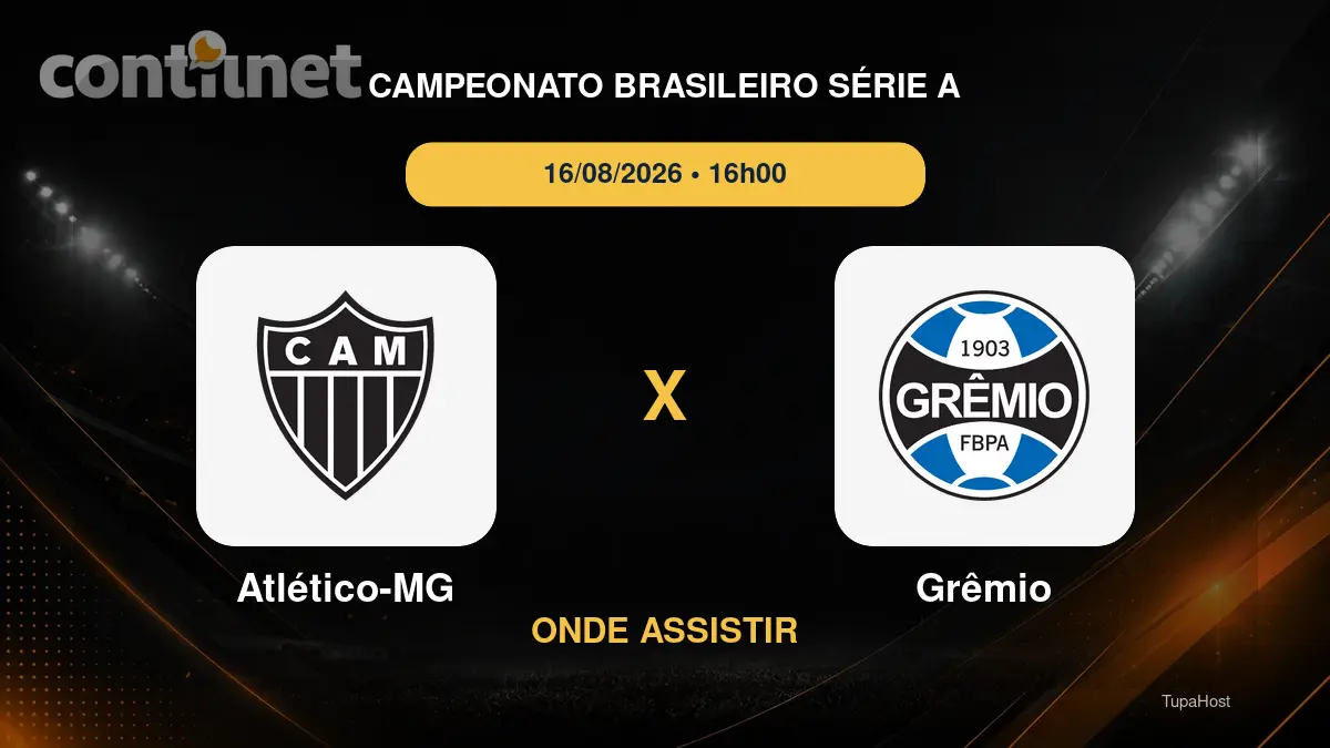 Atlético-MG x Grêmio onde assistir