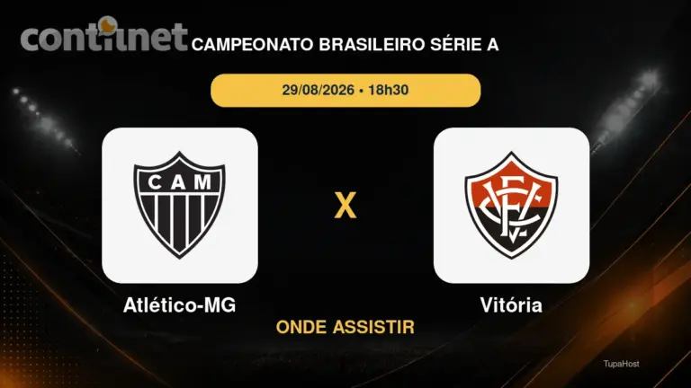 Atlético-MG x Vitória onde assistir